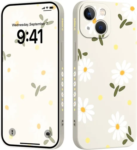 Vista 12 de LEECG Funda para iPhone 13 con diseño de mariposas y flores, diseño de astronauta, funda de teléfono con forro de microfibra suave, funda delgada