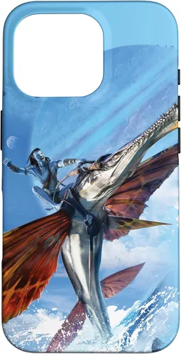 Vista 20 de iPhone 16 Avatar: El camino del agua Jake Sully Riding Skimwing Funda pintada