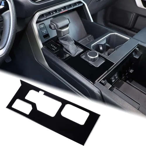 Vista 29 de Aunginsy Marco para panel de cambio de marchas con caja de almacenamiento Compatible con Toyota Tundra/Sequoia 2022-2024 2025 Protector contra
