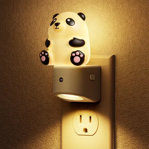 Vista 24 de L LOHAS LED - Luz nocturna enchufable para niños, luces nocturnas 3D de cachorros lindas con sensor de atardecer a amanecer, 1600K/2700K/5000K 3CCT