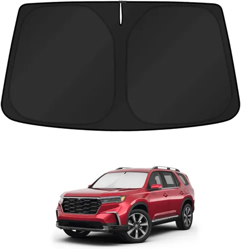 Vista 31 de KUST - Parasol plegable para parabrisas para BMW X1 E84, accesorios 2011 2012 2013 2014 2015, protector de visera de sol ajustable que bloquea