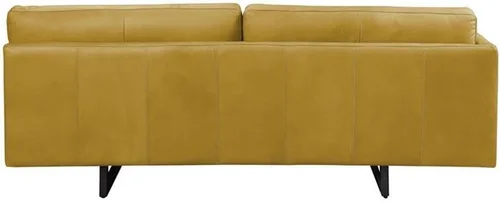 Vista 6 de Acme Sofá Radia con almohada en piel de grano superior de cúrcuma amarilla