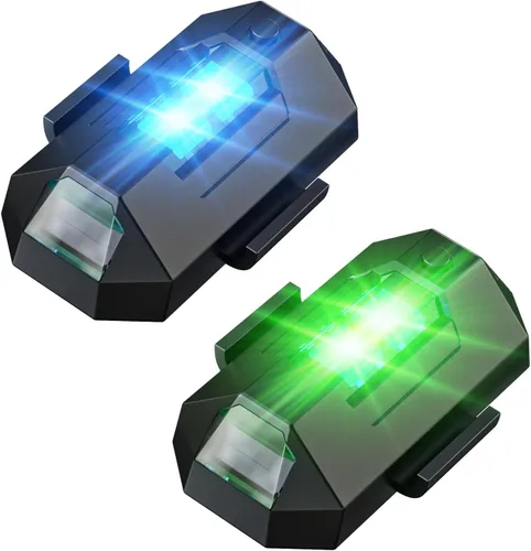 Vista 8 de Luz estroboscópica Holyton para dron, luz anticolisión, lámpara LED recargable para vuelo nocturno de dron FAA, compatible con DJI Mini 4 Pro, Avata