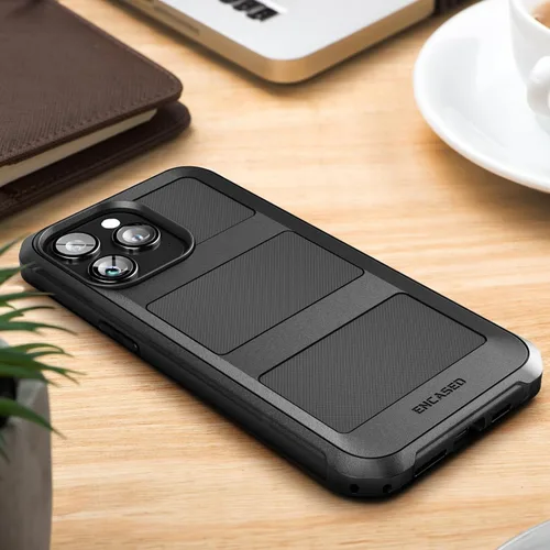 Vista 6 de Encased Falcon Armor - Funda diseñada para iPhone 15 Pro con funda de clip para cinturón, funda ultra protectora a prueba de golpes