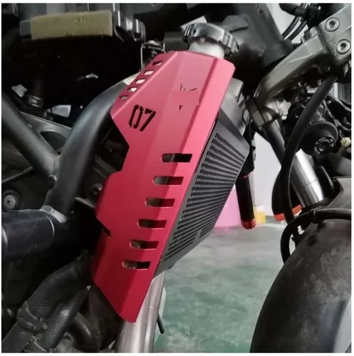 Vista 4 de Radiador Rejilla Guardia para Ya&maha MT07 MT-07 FZ07 FZ-07 2013 2014 2015 2016 2017 Accesorios de la motocicleta lado Radiador Rejilla Protector