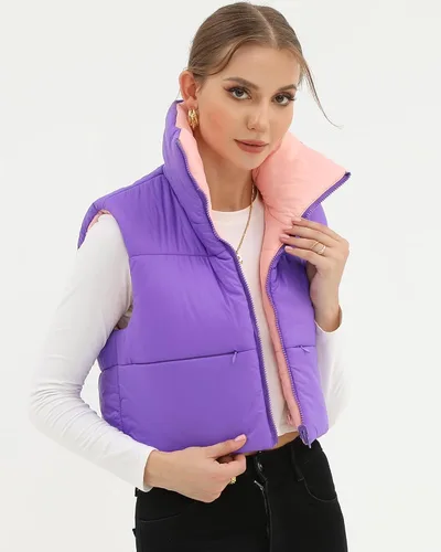 Vista 10 de Xeoxarel Chaleco acolchado corto con bolsillos para mujer (XS-XXL)