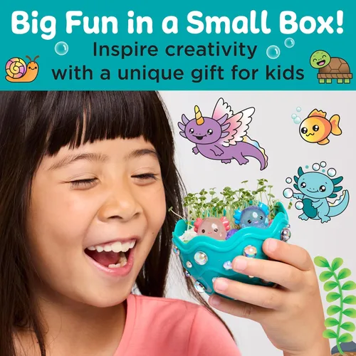 Vista 7 de Creativity for Kids Mini Garden Axolotl Terrarium, Grow & Create (a partir de 6 años)