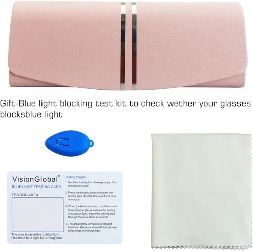 Vista 4 de VisionGlobal Funda rígida para lentes y lentes de sol para hombres mujeres y niños