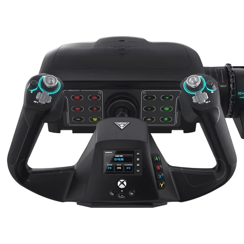 Vista 9 de Turtle Beach VelocityOne Flight Universal Control System - Xbox Series X Xbox Series S Xbox One Windows 10 11 PCs with Yoke Handle Throttle