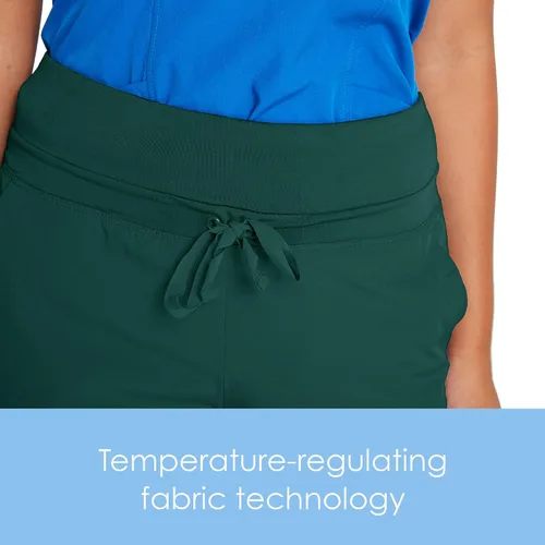 Vista 4 de BARCO One. Pantalón de uniforme médico, de pierna recta, tipo cargo, con 4 bolsillos, para mujer.