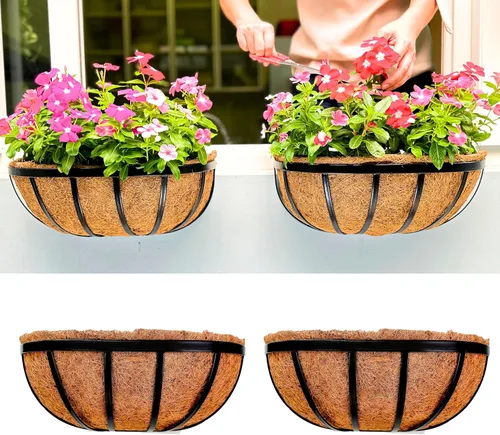 Vista 12 de LaLaGreen - Maceta rectangular de pared (24 pulgadas, paquete de 2) caja