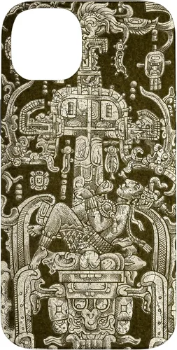Vista 15 de Funda para iPhone 13 Pro Max King Pakal, viajero en el tiempo maya