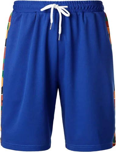 Vista 4 de Conjunto de camiseta y pantalones cortos para hombre con estampado africano de LucMatton