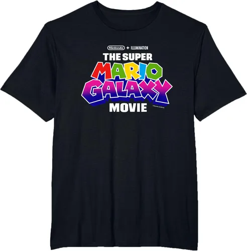 Vista 6 de Camiseta con el logotipo de la película Super Mario Galaxy