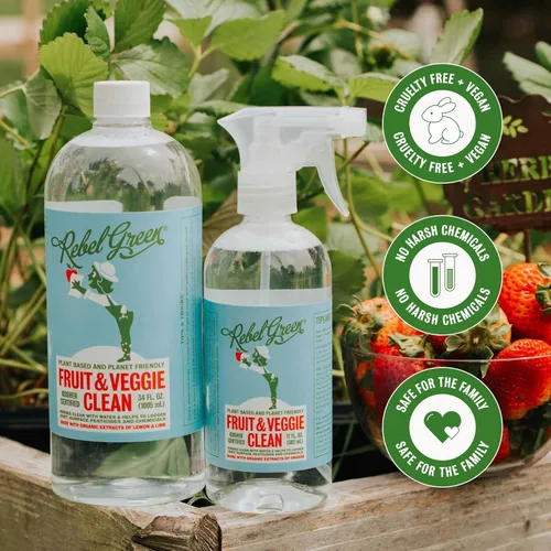 Vista 6 de Rebel Green Limpiador de frutas y verduras, limpiador de productos