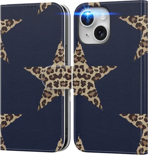 Vista 39 de DEENAKIN Funda tipo cartera para iPhone 15 con tarjetero + clip para efectivo, bloqueo RFID, protección contra caídas de grado militar y obras