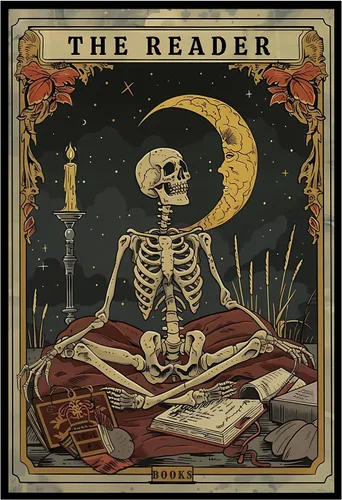 Vista 21 de Póster de libros de cartas de tarot, arte de pared, diseño de mariposa, flores botánicas, arte de pared, biblioteca, lectura, impresiones en lienzo