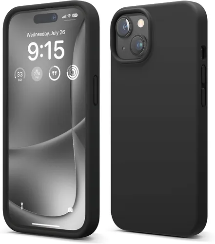 Vista 19 de elago Compatible con Funda para iPhone 15, Funda de Silicona Líquida, Cubierta Protectora de Cuerpo Completo, Resistente a Golpes, Diseño Delgado