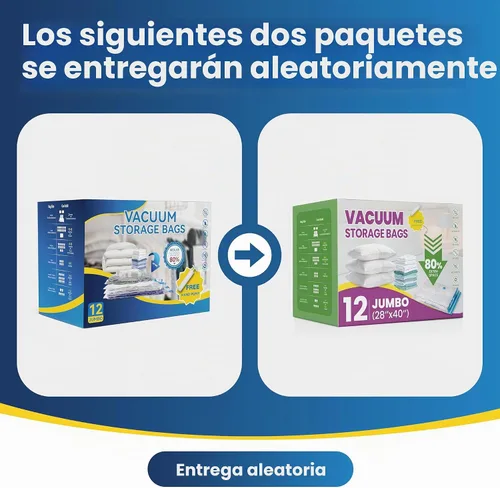 Vista 7 de 12 bolsas de almacenamiento de compresión jumbo, bolsas de almacenamiento al vacío, bolsas ahorradoras de espacio para edredones, mantas, ropa