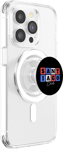 Vista 3 de Santiago Chile Travel Vacation Souvenir PopSockets MagSafe PopGrip for iPhone