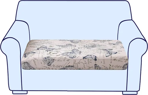 Vista 72 de CRFATOP Fundas elásticas de cojín de repuesto para sofá, fundas de asiento de sofá impresas, lavable, extraíble, protector de muebles individual