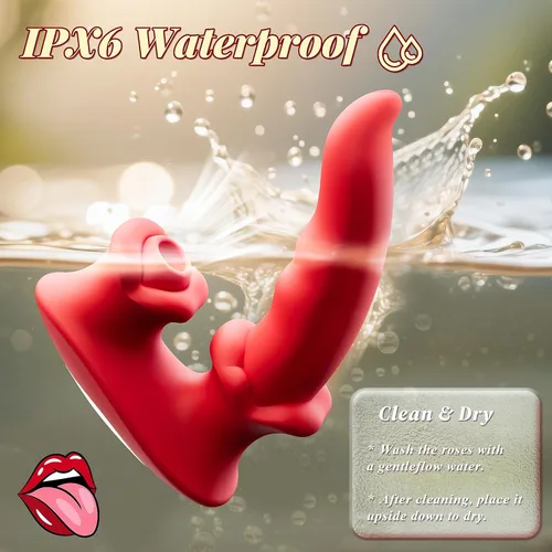 Vista 7 de Juguetes sexuales para mujeres, vibradores de succión - vibrador de lengua para clítoris con punto G con 3 * 10 modos de succión, meneo y vibración