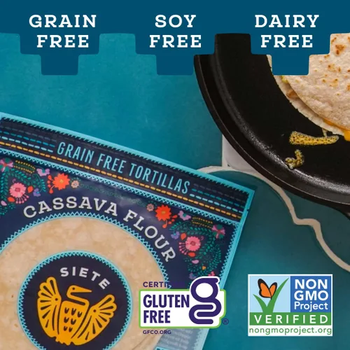 Vista 3 de Siete - Tortillas sin granos, 8 tortillas por paquete