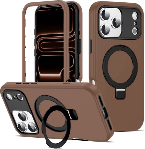 Vista 48 de Funda compatible con iPhone 13 y 14 de 6.1 pulgadas con soporte de anillo magnético [protección militar contra caídas] [compatible con Mag-Safe]