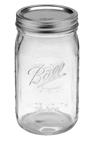 Vista 35 de Ball Mason, Frascos de mermelada con tapas y bandas, Set de 12 unidades de 4 oz, 4 onza, Transparente