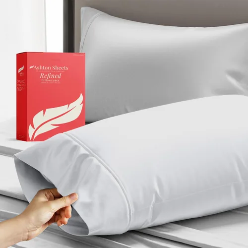 Vista 17 de Juego de sábanas 100% algodón egipcio para cama individual, sábanas de lujo de la serie 600 refinadas para cama de tamaño individual