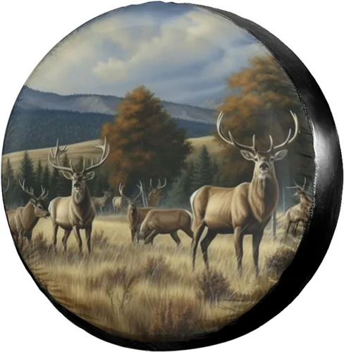 Vista 8 de Symbol Compass - Cubierta de neumático de repuesto a prueba de polvo, para remolque, RV, SUV y muchos vehículos, 14 pulgadas