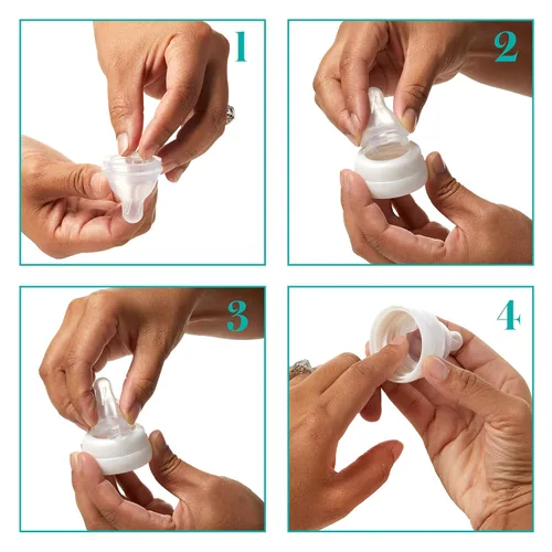 Vista 5 de Evenflo Balance Plus - Tetinas de cuello estándar para usar con botellas de cuello estándar Evenflo Balance Plus, flujo medio para 3 meses