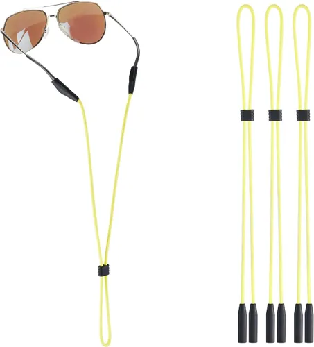 Vista 9 de Soporte de correa para lentes para lentes de brazos delgados – Correas de soporte para gafas alrededor del cuello – Correas de gafas de sol