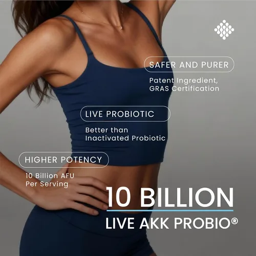 Vista 4 de 60 mil millones de Akkermansia Muciniphila con salidrosida, rodiola, bifidobacteria, apoya la producción de GLP-1 de forma natural, liberación