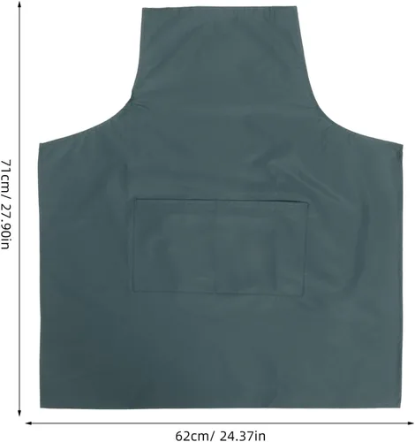 Vista 8 de SECFOU Waterproof Pvc Chef Apron with Pocket Waist Bib Apron for Men and Women Suitable for Indoor Work and Restaurant Use Olive Green