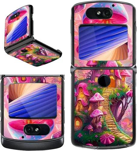 Vista 29 de Rossy Funda para Motorola RAZR 5G, para Moto RAZR 5G, funda delgada y ligera de policarbonato duro a prueba de golpes para Motorola Moto RAZR 5G