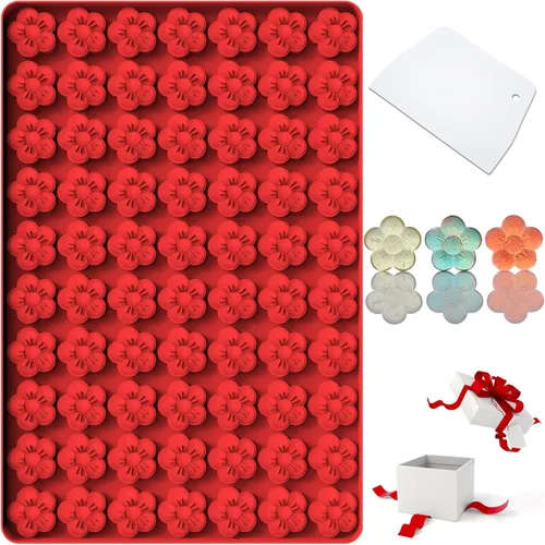 Vista 13 de Molde de mariposa, 72 cavidades, mini moldes de silicona de mariposas para gomitas de chocolate y dulces, moldes de mariposa de silicona de grado