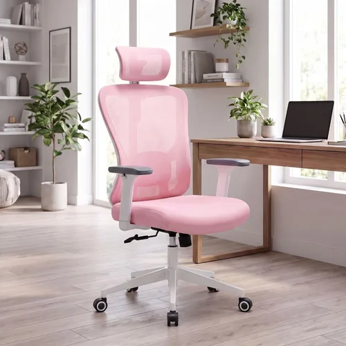 Vista 11 de Ergonomic Mesh Office Chair, 350LB Heavy Duty High Back Desk Chair, Adjustable Headrest, Auto Adaptive Lumbar Support, Memory Foam Cushion, Armrests