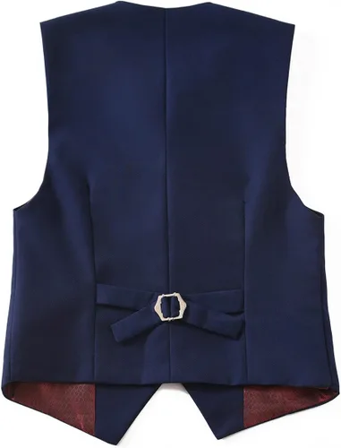 Vista 4 de Chaleco de traje formal para niños, chaleco de vestir de 3 botones para niños pequeños