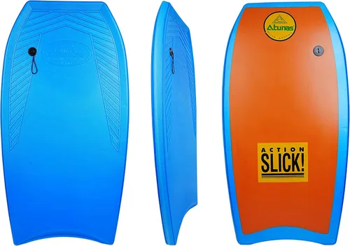 Vista 12 de ATUNAS Tablas de cuerpo, 33 a 43 pulgadas, bodyboard para playa con correa de muñeca, espuma sólida de PE/EVA impermeable de celda cerrada, surf