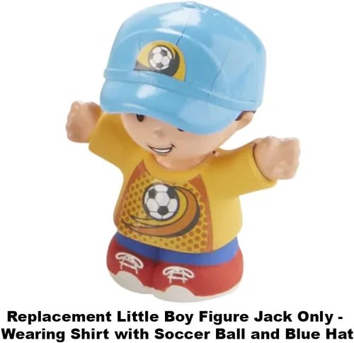 Vista 2 de Pieza de repuesto para juego Fisher-Price Little People Swing & Share Treehouse - DYF19 ~ Figura de repuesto para niño pequeño Jack ~ Camisa