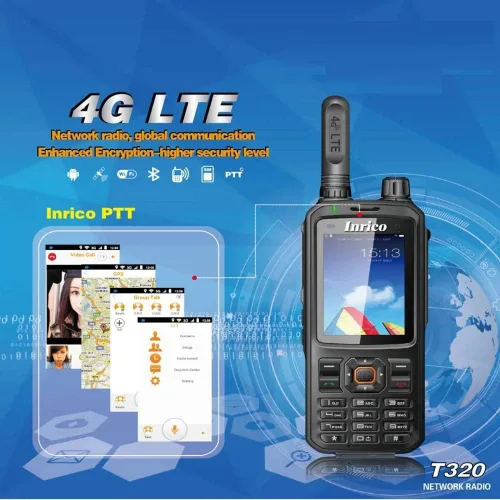 Vista 3 de Radio de red T320 4G WiFi Bluetooth Radio móvil desbloqueada Android 7.0 GSM compatible con Zello Real PTT