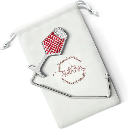 Vista 9 de Gancho para monedero en forma de vino o colgador de bolso para mesa o bar, con diamantes de imitación deslumbrante y elegante soporte para bolsas