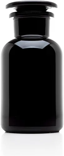 Vista 9 de Infinity Jars 50 ml (1.69 fl oz) Tarro de vidrio negro con bloqueo ultravioleta, hermético, a prueba de olores, recargable, para hierbas, especias