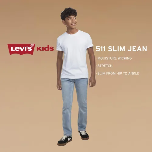 Vista 6 de Levi's Jeans 511 Slim Fit Performance para niños