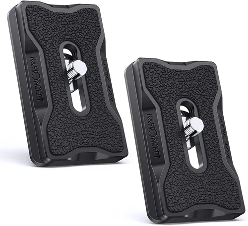 Vista 9 de K&F CONCEPT Aluminum Camera Tripod Quick Release Mounting Plate for Tripod Negro 1 paquete