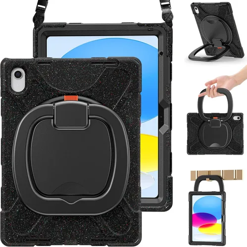 Vista 14 de BRAECN Funda para iPad (A16) de 11ª/10ª generación de 11 pulgadas/10.9 pulgadas 2025/2022, funda de silicona resistente con protector de pantalla