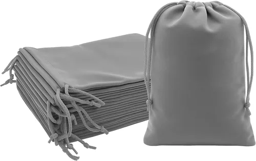 Vista 77 de Mandala Crafts Bolsas de terciopelo negro con cordón de 14 x 14 pulgadas, 10 bolsas grandes de terciopelo con cordón a granel para regalos de fiesta