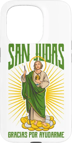 Vista 14 de San Judas Tadeo Gracias por ayudarme - Carcasa para iPhone 17