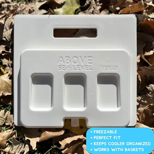 Vista 7 de Above Sea Level Divisor de paquete de hielo compatible con enfriadores YETI – Elige tu tamaño (Tundra Haul, 35/45, 65, Roadie 32, 48/60) – Inserto